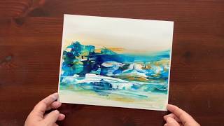 palette knife painting easy