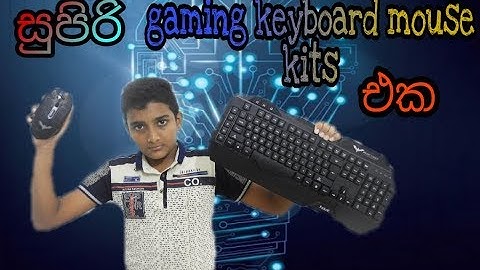 havit gaming mouse keyboard kits unboxing video
