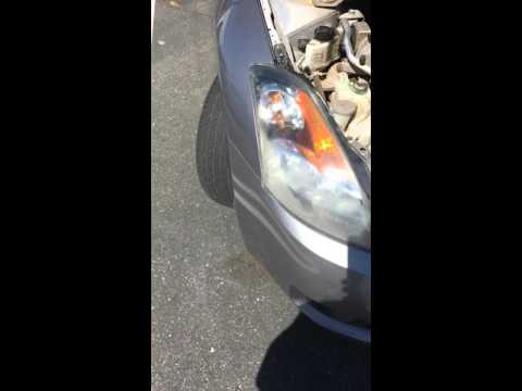 2008 Nissan Altima 2.5s Headlight Bulb replacement Access