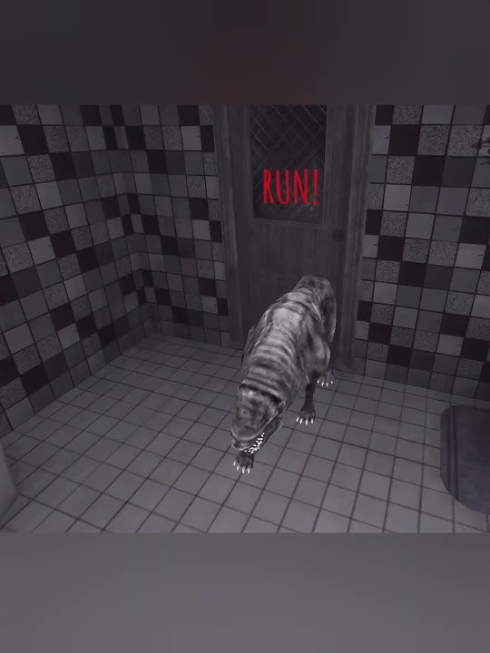 Good Boy Catches Me In The Bathroom - Eyes The Horror Game #short #shorts #goodboy