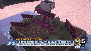 Sheriff Arpaio celebrates 22 years in Tent City