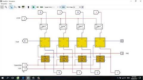 Mạch cộng 4 bit Full Adder song song với các thanh ghi