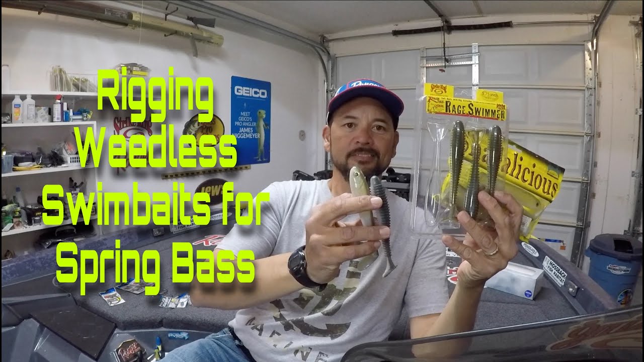 Rigging and Fishing Weedless Swimbaits for Spring Bass I Selecting Hooks 