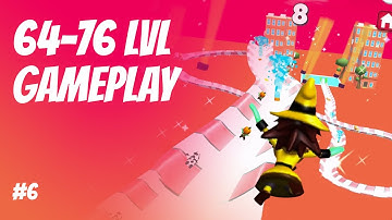 Witch flight | Aquapark.io - level 64 to 76 | Gameplay #6