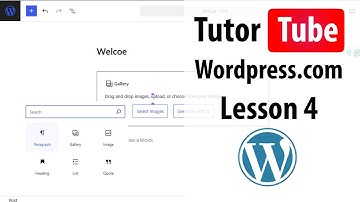 Wordpress com - Lesson 4 - Updating Profile Info