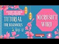 Microsoft Word Insert Header and Footer | Day/Class 17