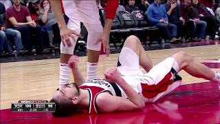 Tomáš Satoranský Nasty Injury Bobby Portis Ejected | Bulls vs Wizards 2\/10\/18