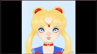 Sailor Moon  [ Procreate Timelapse ] (●´ω｀●) screenshot 5