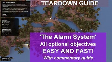 Teardown Guide - "The Alarm System" With ALL optional objectives. Easy and Fast Method!