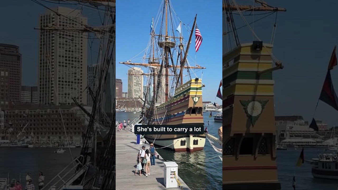 Five square sails. One big trade-off. Discover what makes Mayflower II challenging to sail. #ship
