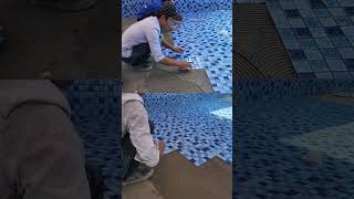 Construction of beautiful swimming pool mosaic tiles screenshot 1