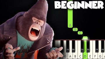 A Sky Full Of Stars - Sing 2 | BEGINNER PIANO TUTORIAL + SHEET MUSIC by Betacustic