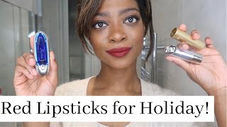 Red Lipsticks For Holiday! (Lisa Eldridge, Guerlain, Kjaer Weis)