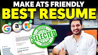 Build your Best ATS Resume with Me| Microsoft Engineer Resume | FREE Resume Templates | 5 Mistakes