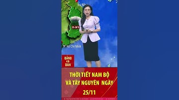 Thời tiết Nam bộ và Tây Nguyên ngày 25/11: Mưa rào và dông rải rác, cục bộ có mưa vừa và to