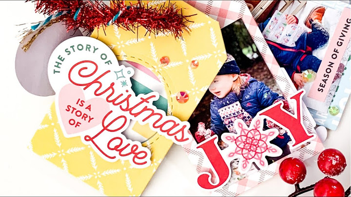 December mini album using the Holiday Magic Collection with Emilie Chamel