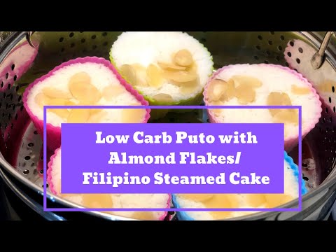 low-carb-puto-with-almond-flakes/-filipino-steamed-cake/-low-carb-recipes/-keto-snacks