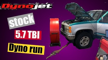 Stock 5.7 TBI Dyno run and throttle body spacer test
