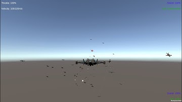 Unity3D Steering Behaviors - 150 agent stress test