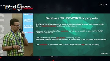 FAST TRACK   Использование MS SQL CLR integration для закрепления в системе