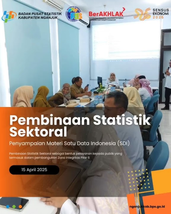 Pembinaan Statistik Sektoral 15 April 2025 #bpsnganjuk #satudataindonesia