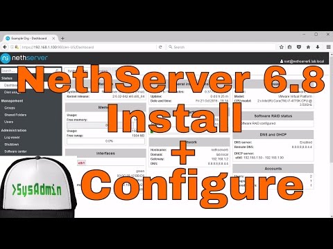 How to Install, Configure NethServer 6.8 + Review + VMware Tools on VMware Workstation Tutorial [HD]