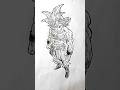 Speed drawing StickMan Goku #shorts #anime #drawing #goku #fyp