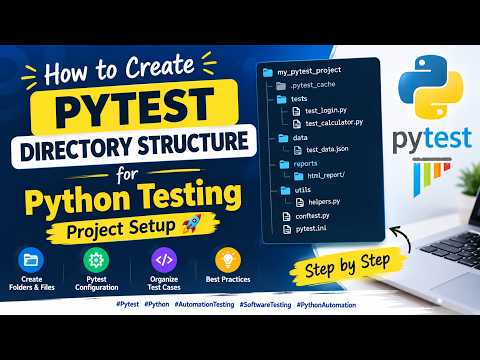How to Create a Pytest Directory Structure | Python Testing Project Setup 🚀