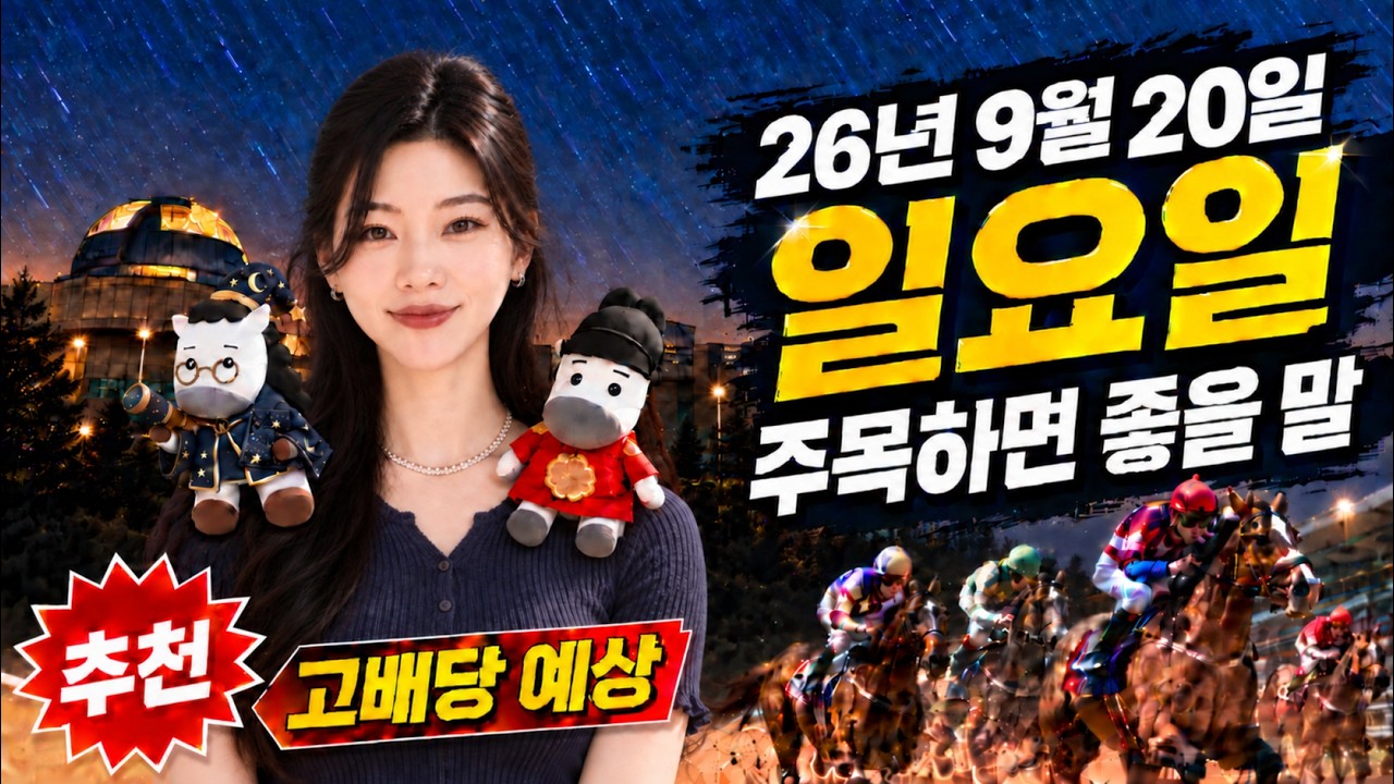 2026년 9월 20일 일요일 서울, 영천 고배당 예상 마필