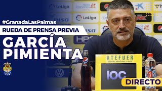 Rueda de prensa de García Pimienta previa al partido Granada CF vs UD Las Palmas | UD Las Palmas