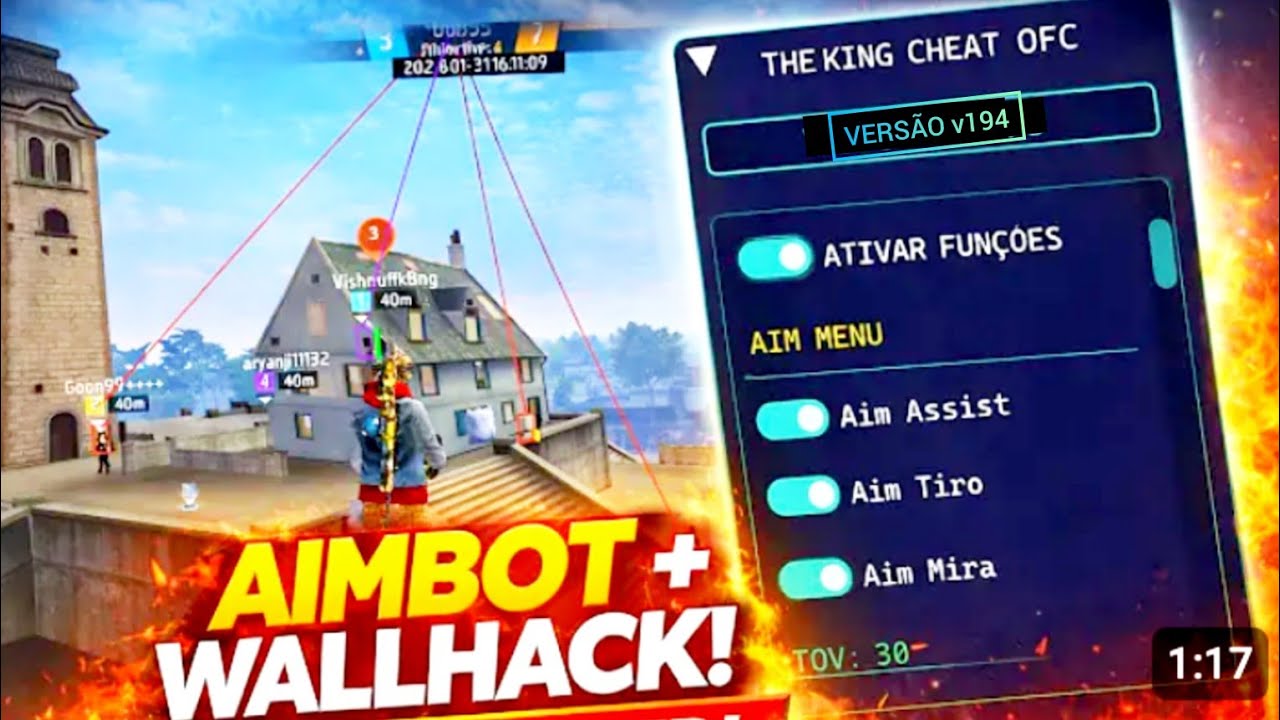 The King Cheat v193-v194 | BAN PROBLEM FIX ||  Free Fire Mod Menu | Free Fire Hack || NX PRIME MODS