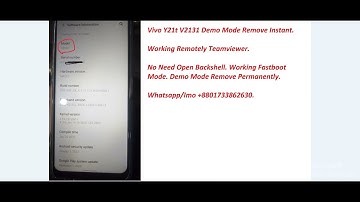 Vivo Y21t V2131 Demo Mode Remove Service