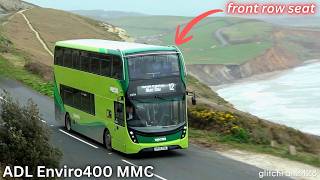Stunning Coastal Journey! Isle of Wight Bus 12 Front Row Seat View