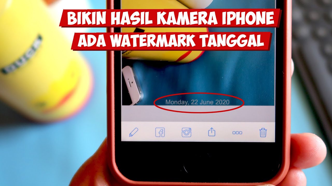 Cara Menampilkan Watermark Tanggal Di Kamera Iphone Youtube