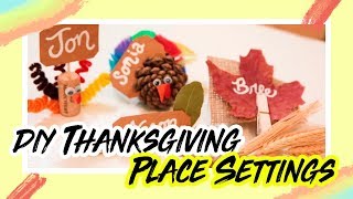 DIY Thanksgiving Place Settings