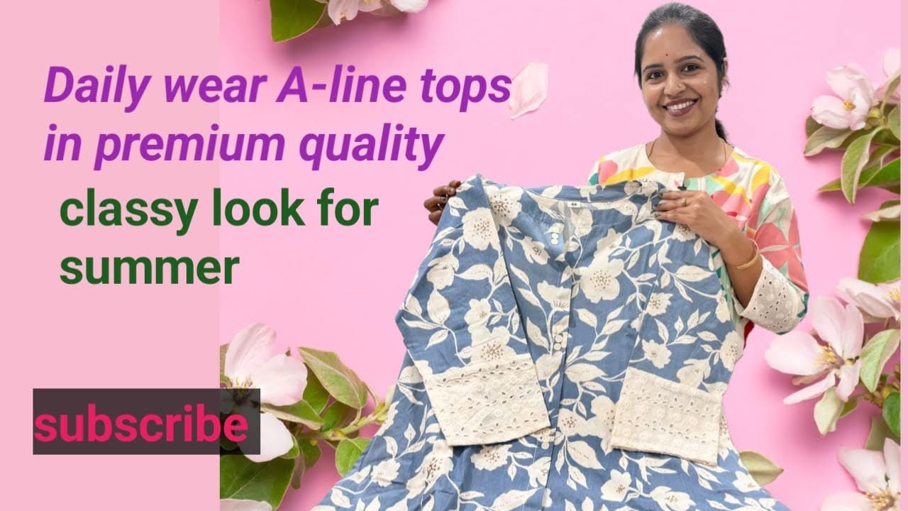 A-line tops for daily wear in reasonable price