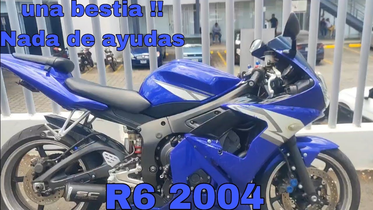 Yamaha R6 2004 REVIEW y PRUEBA de MANEJO en ESPAÑOL!! Nada de AYUDAS ...