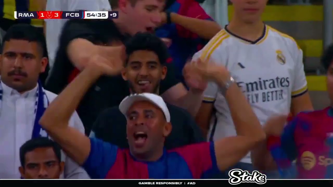 Real Madrid vs Barcelona 5th goal . Balde