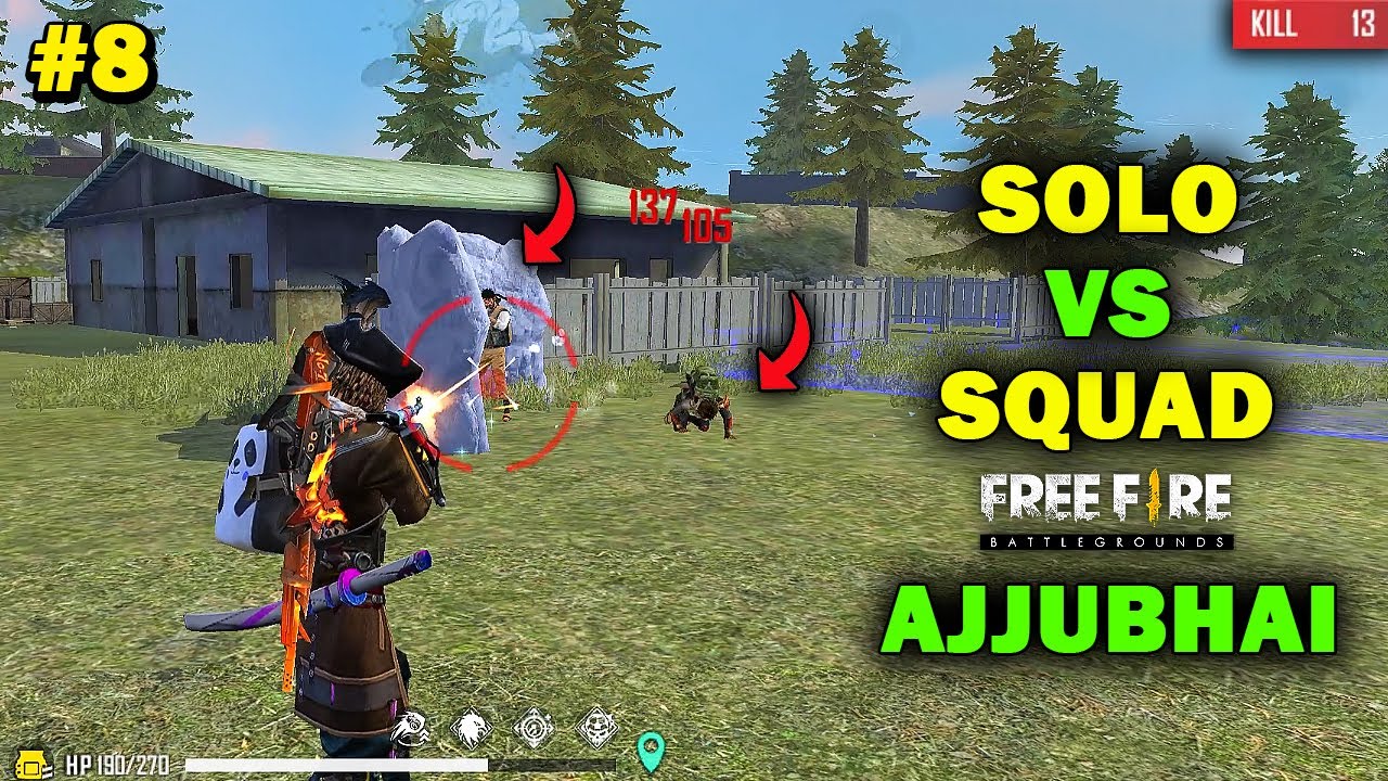 OMG! Ajjubhai Solo Vs Squad OverPower Gameplay - Free Fire Highlights ...