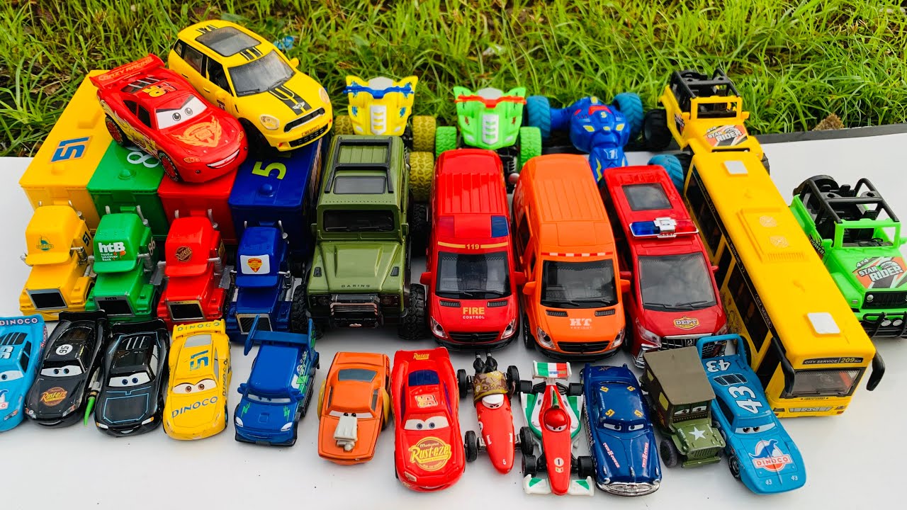 Mobil Mobilan Diecast Lighting McQueen, of roading, Trial Moto ATV, Mobil speed ASMR 