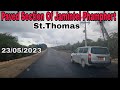 A Section Of Jamintel Pamphret Paved //St.Thomas //Southern Coastal Highway Improvement Project