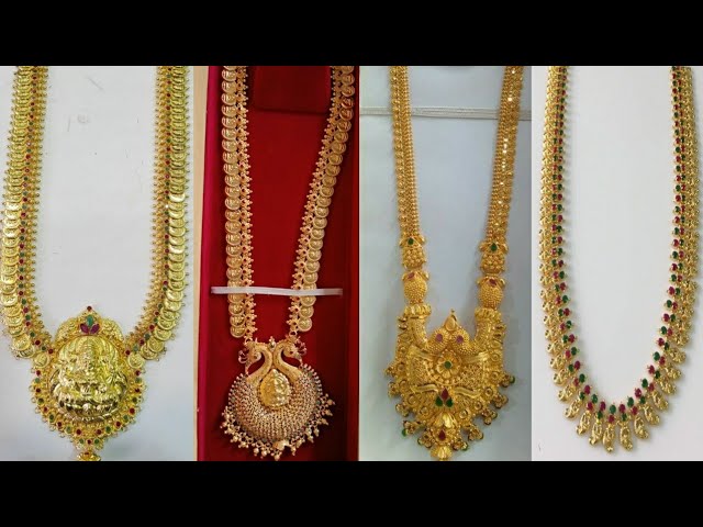 Gold long haram designs with weights 