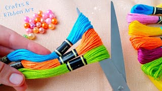 It's so Beautiful !! Superb Craft Idea with Embroidery Floss  DIY Easy Embroidery Floss Tassel