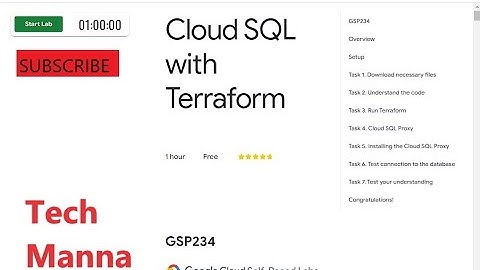 Cloud SQL with Terraform || Full Solution ||GO! A startup & growth mindset