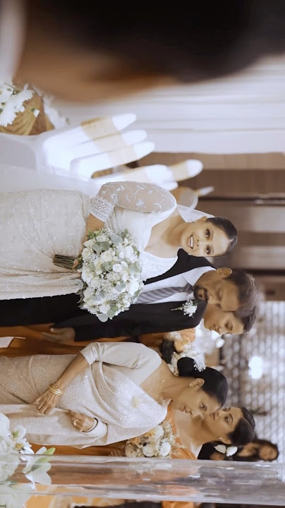 Beautiful wedding reel of Hashanthi Chanuka 🎬 #wedding #waweddings #weddingvideo #love