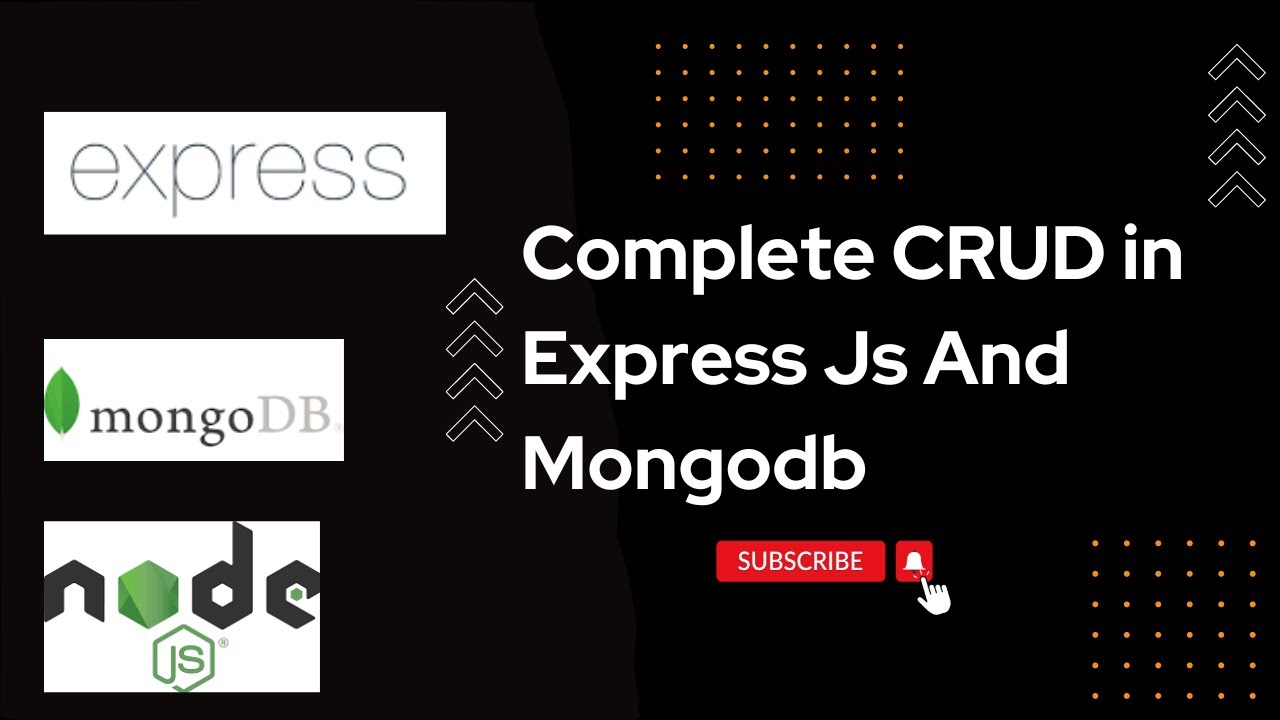 Build a RESTful CRUD API with Express.js and MongoDB - YouTube