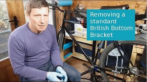 Removing a standard British bottom bracket