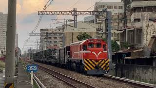 2020/7/23 台鐵7802次中編軍列 台南東門陸橋下通過
