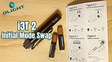 Olight i3T 2 - How to change initial brightness level