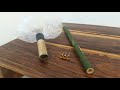 How to Make Bamboo Air Blowgun with Plastic bags